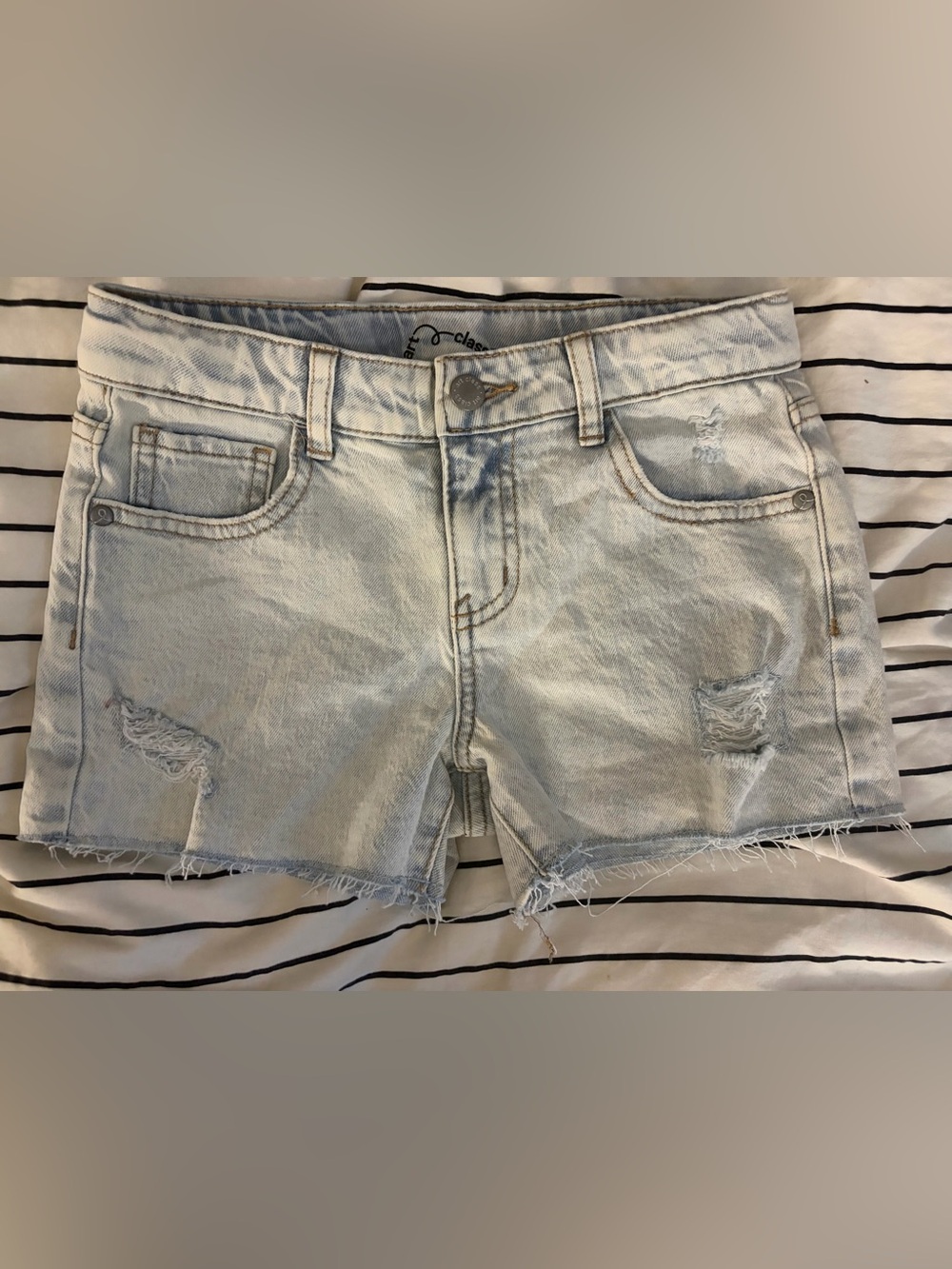 art class Light Blue Distressed Denim Cutoff Shorts